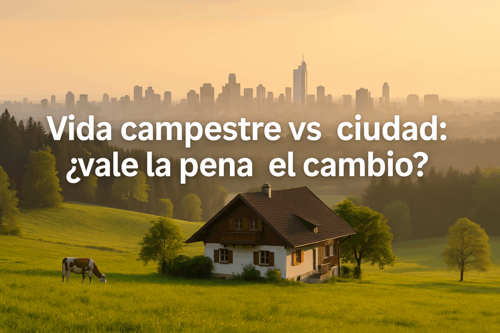 🌲 Vida campestre vs ciudad: ¿Vale la pena el cambio?