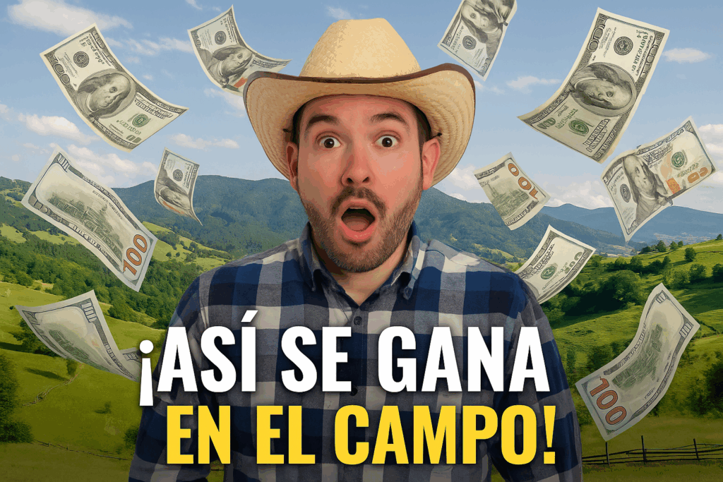 Gana dinero desde tu granja. Así puedo GANAR DINERO en el CAMPO y vivir LIBRE